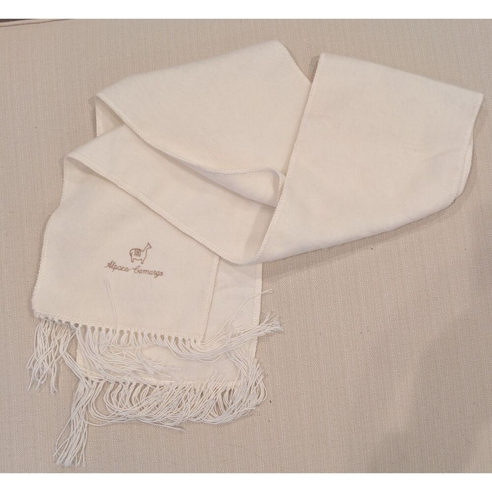 Alpaca Camargo Scarf – 75"  Excellent Condition